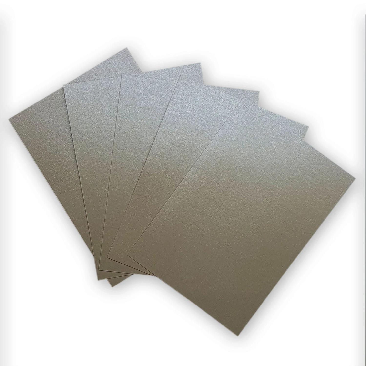 A4 Silver Grey Double Sided Shimmer Card - 250GSM - Image 4