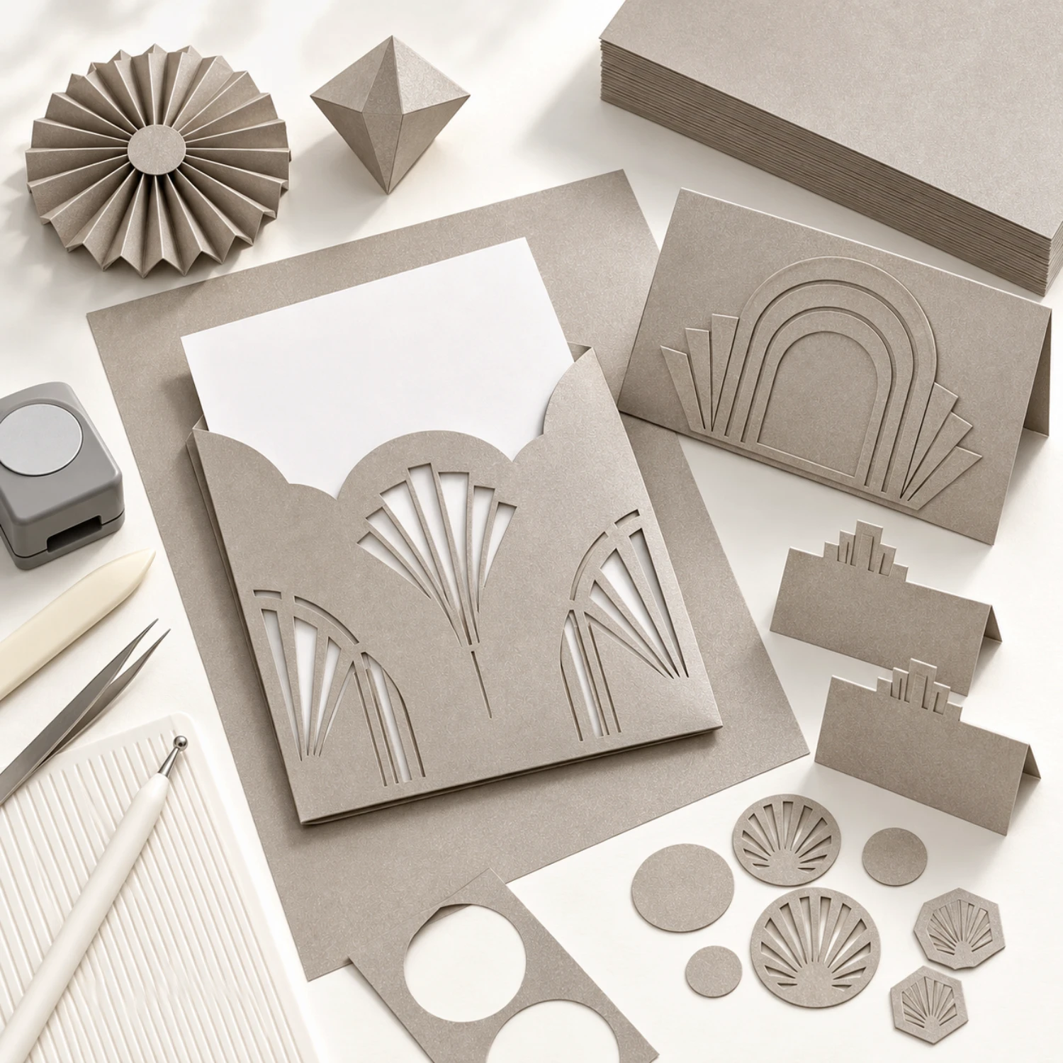 A4 Silver Grey Double Sided Shimmer Card - 250GSM - Image 3