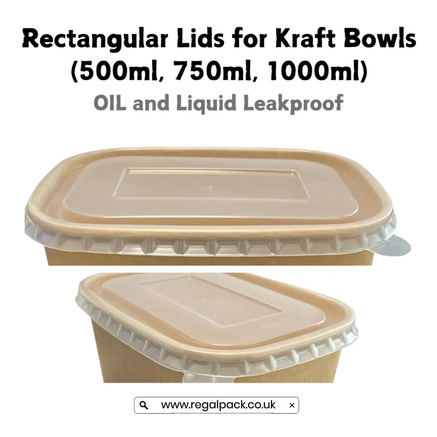 Clear PP Rectangular Lids - Image 3
