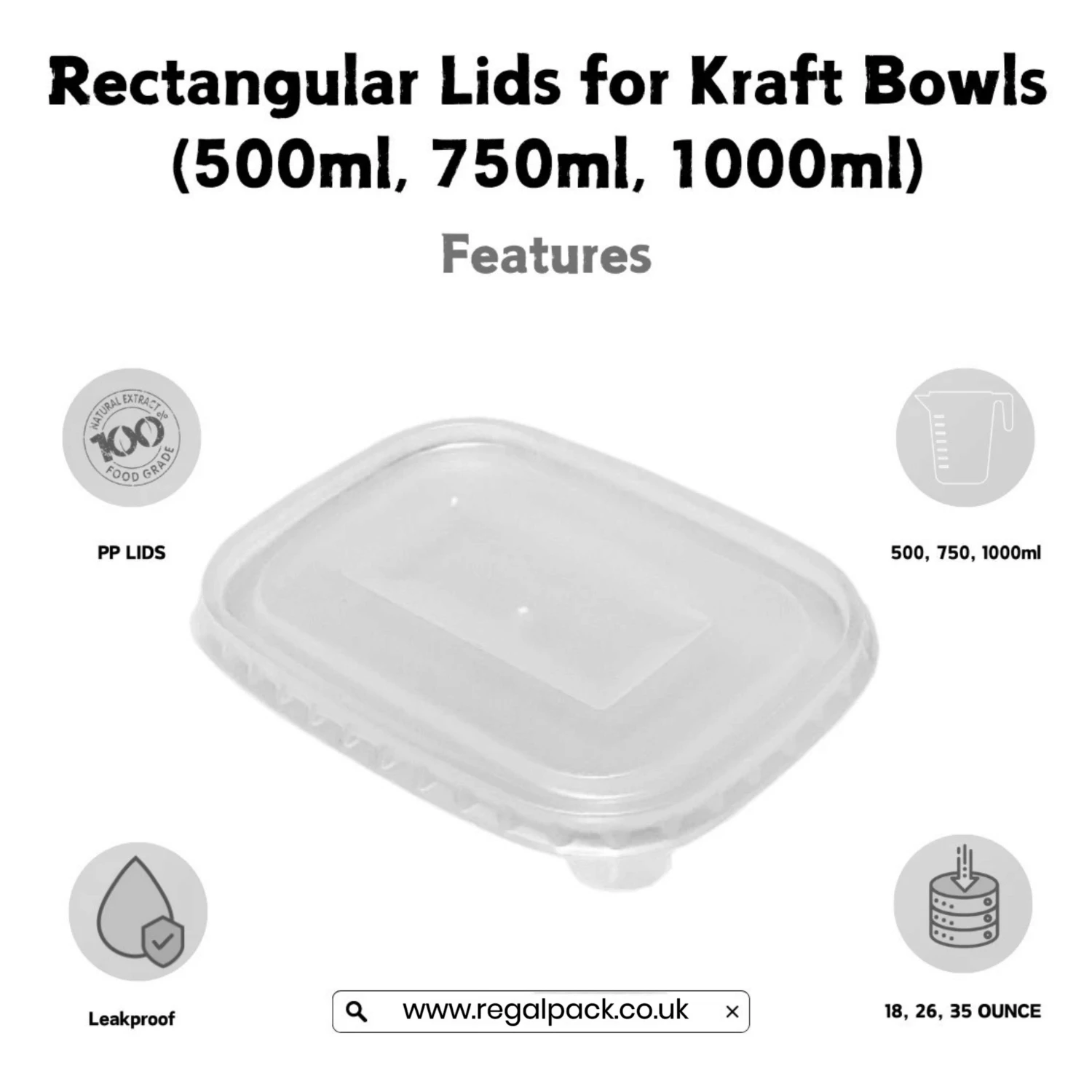 Clear PP Rectangular Lids - Image 4