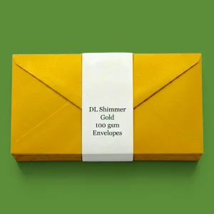 DL Gold Shimmer Envelopes - 100GSM