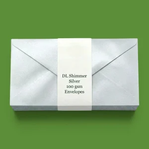 DL Silver Shimmer Envelopes - 100GSM